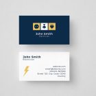 Professional Electrician Business Card Template