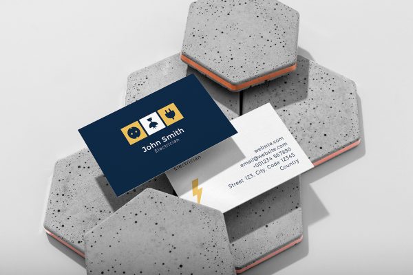 Electrician Business Card Template 2 Electrician Business Card Template 2