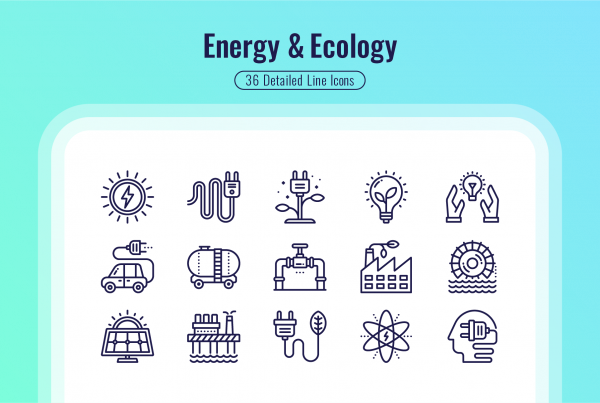 Energy & Ecology Detailed Icons