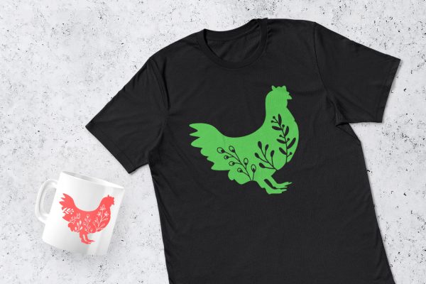 Floral Chicken Clipart 2 Floral Chicken Clipart 2