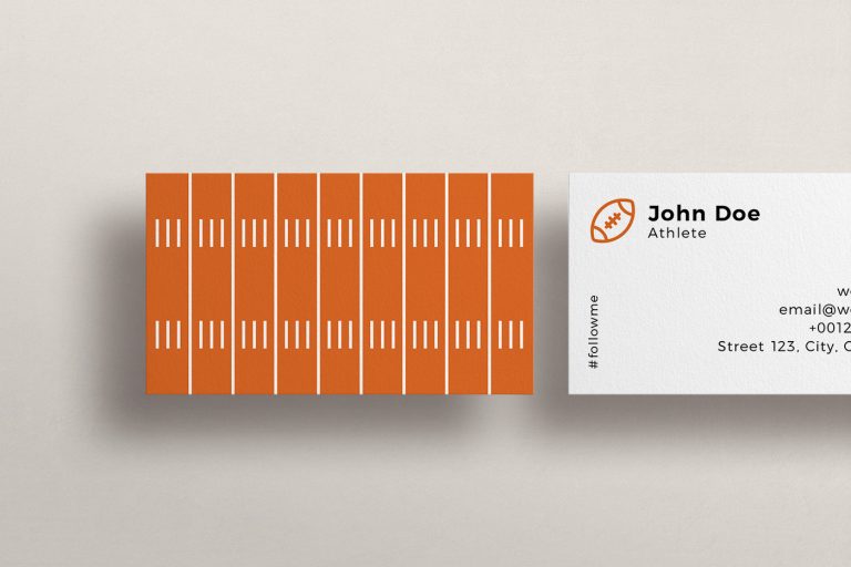 American Football Business Card Template Dreamstale