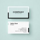 Frame Business Card Template 1 Modern Business Card Templates Bundle Vol. 1