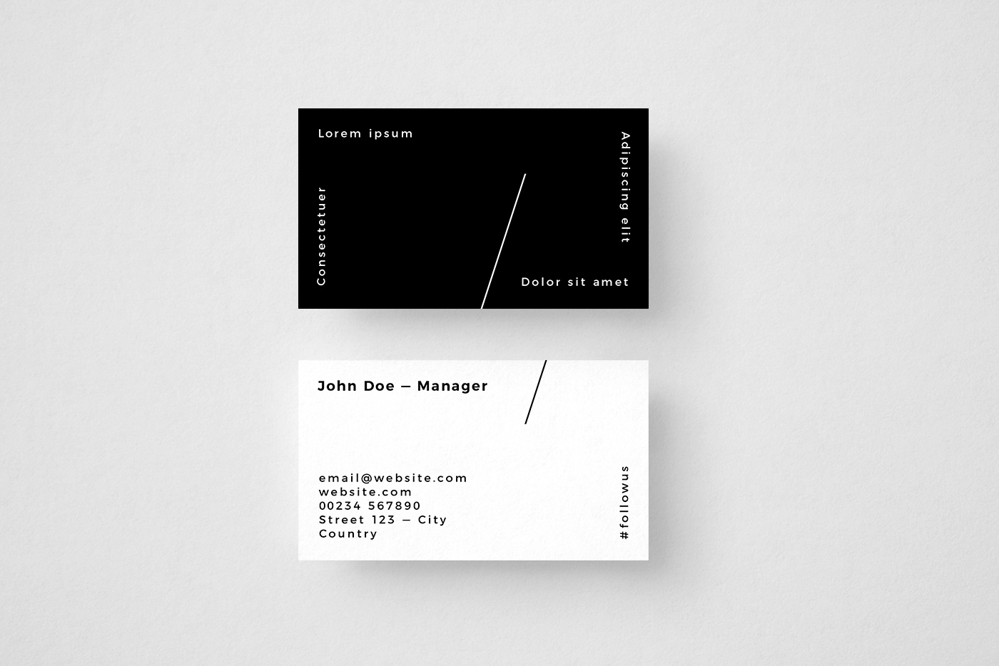 Free Black & White Business Card Template 1 svg+xml;charset=utf Free Black & White Business Card Template