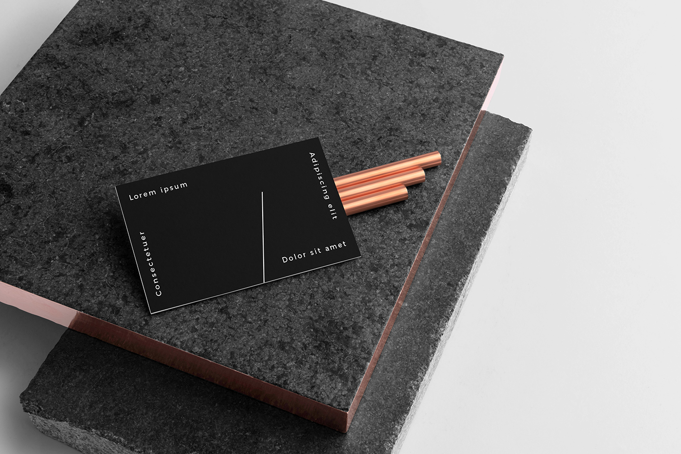 Free Black & White Business Card Template 2 svg+xml;charset=utf Free Black & White Business Card Template