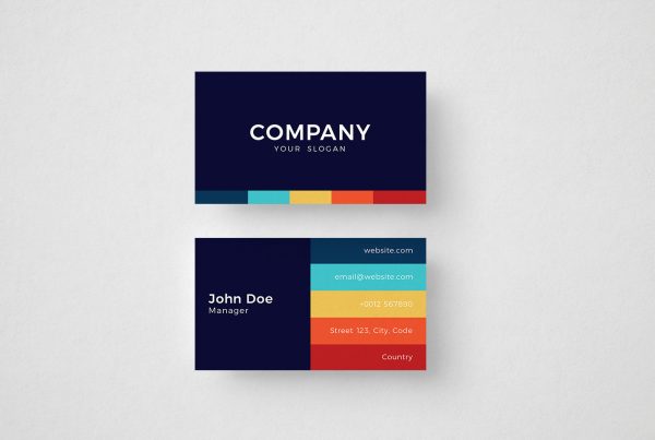 Free Colorful Busness Card Template 2 Free Camera Aperture Logo Template