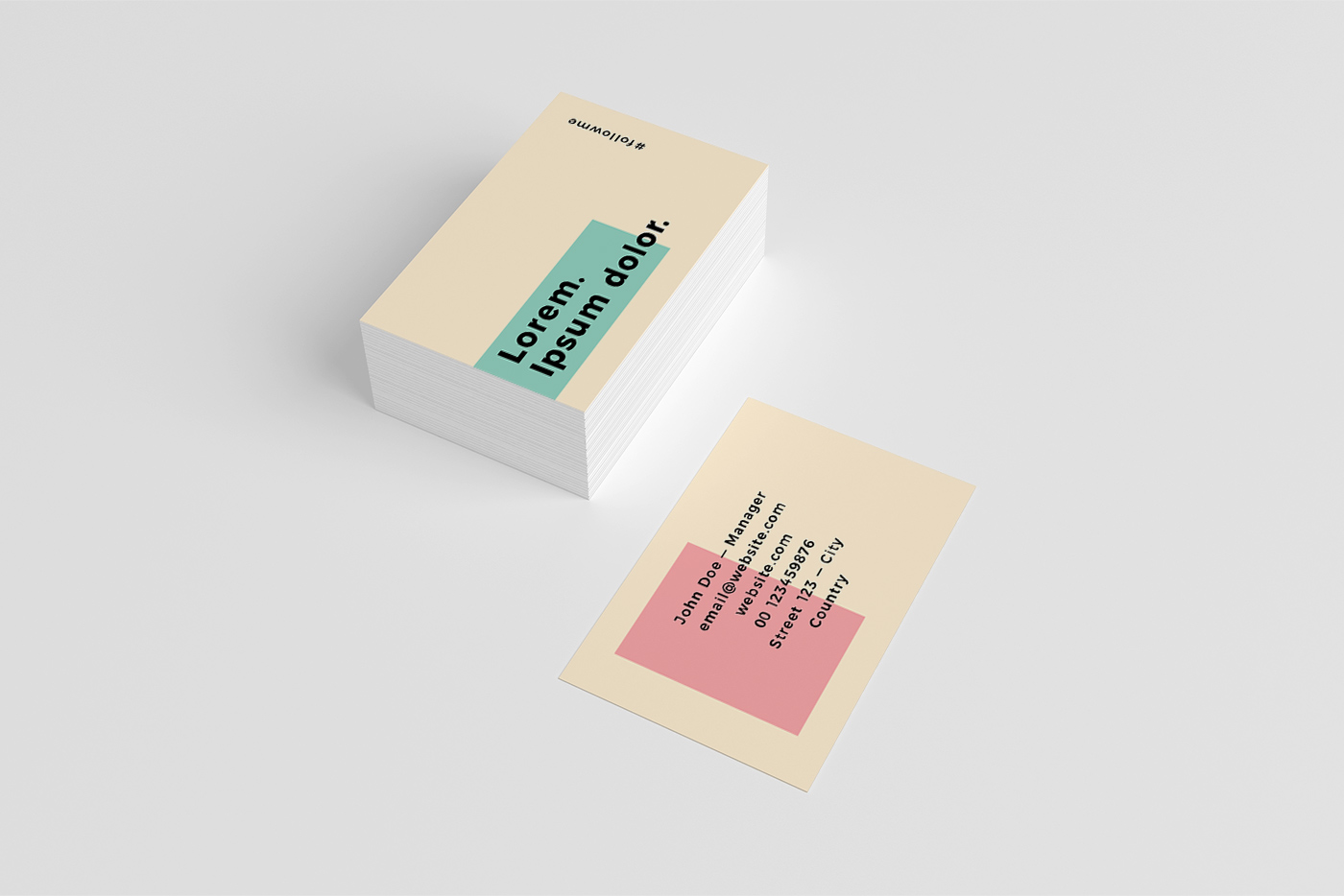 Free Colourful Simplistic Business Card Template 3 svg+xml;charset=utf Free Colourful Simplistic Business Card Template