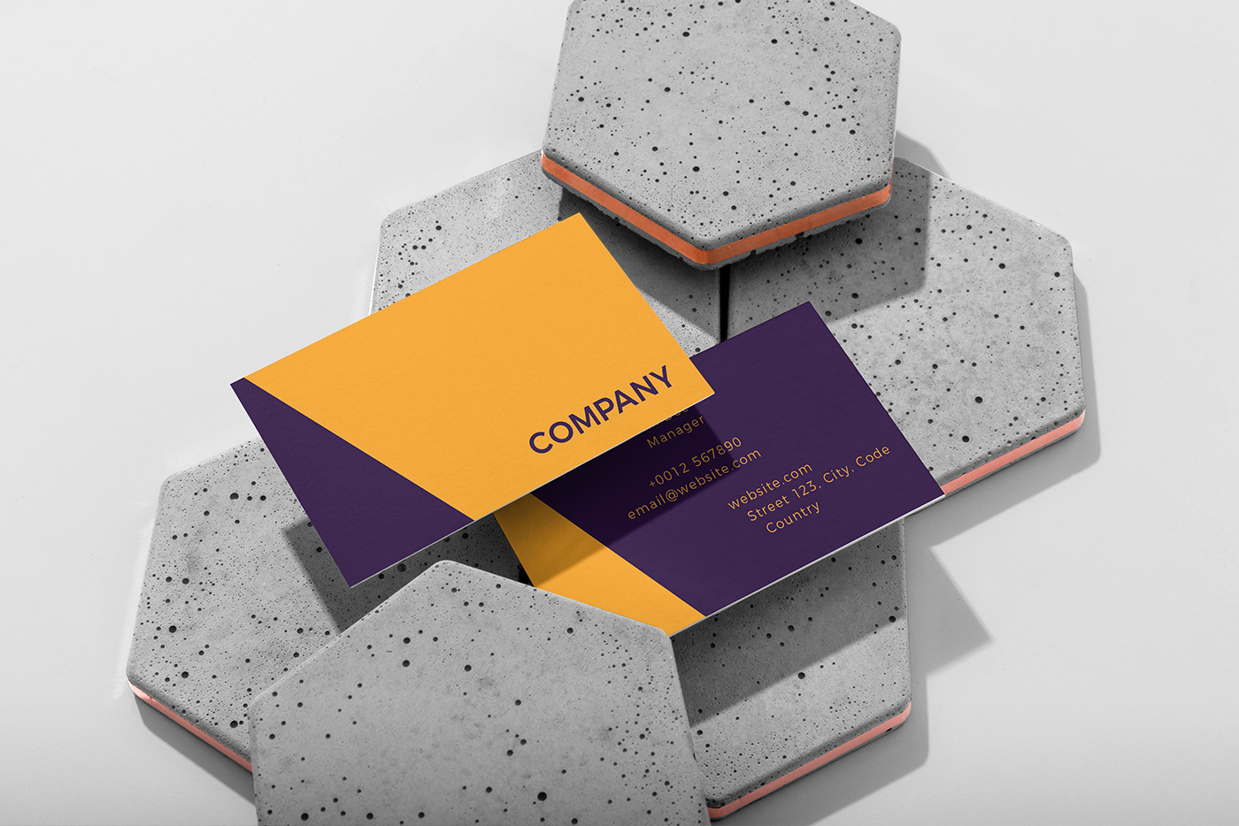 Free Colorful Slash Business Card Template 2 Free Logo & Business Card Templates