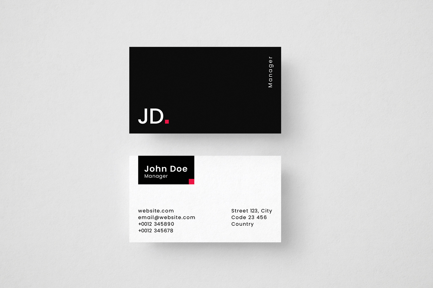 Free Manager Dark Business Card Template 1 svg+xml;charset=utf Free Manager Dark Business Card Template