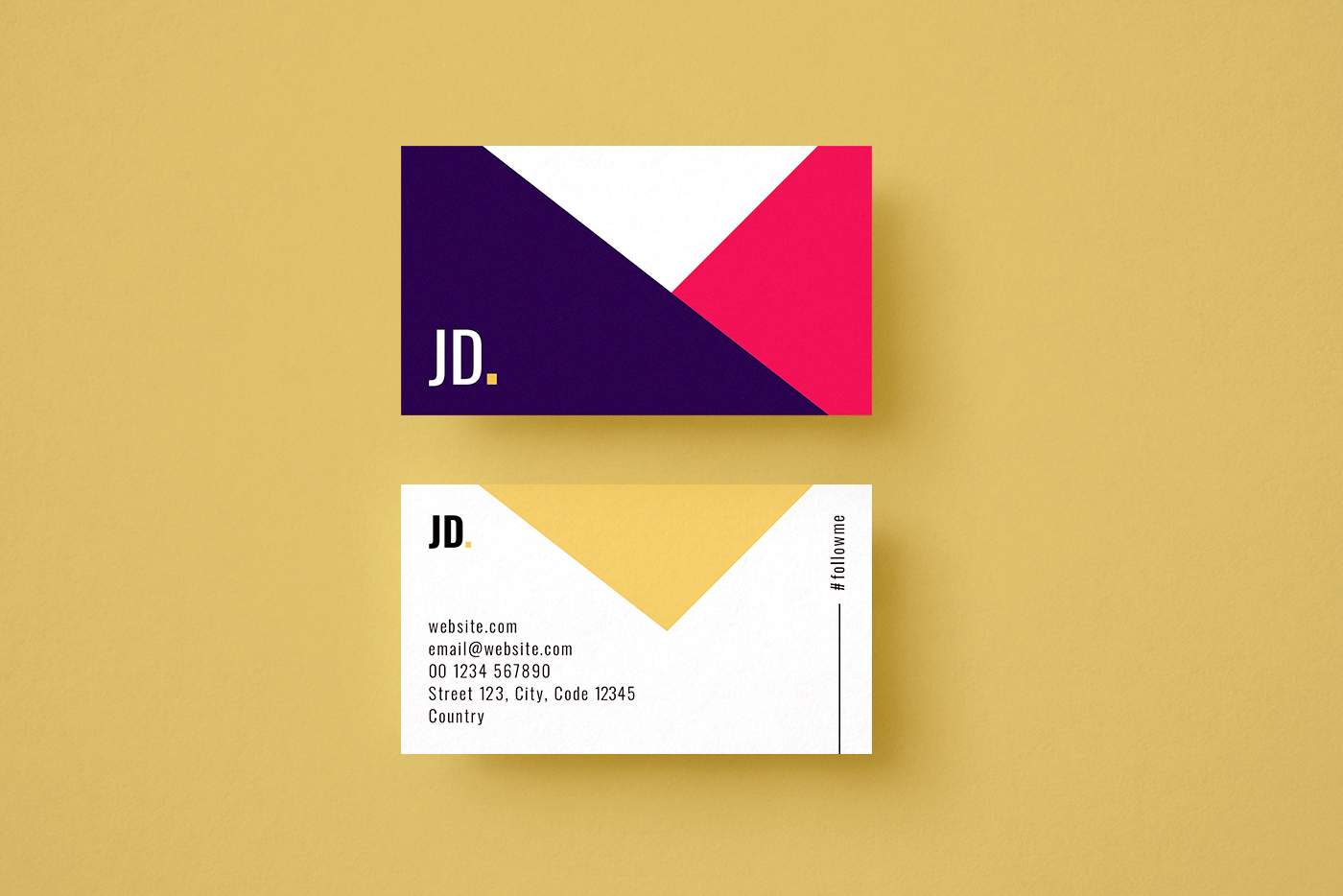 Free Geometric Modern Business Card Template