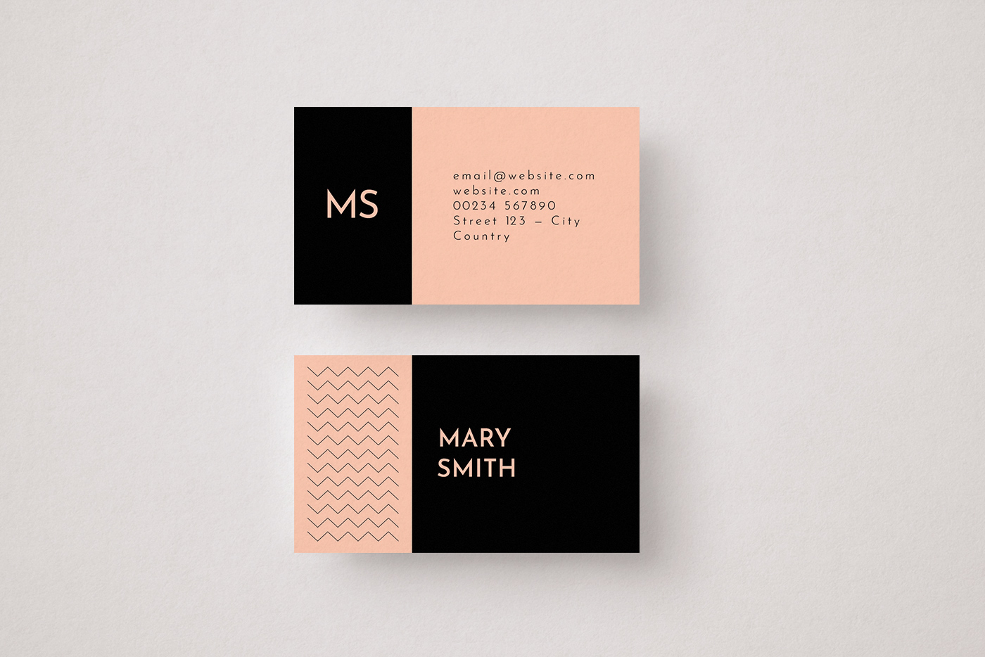 Free Zig Zag Lines Business Card Template 1 svg+xml;charset=utf Free Zig Zag Lines Business Card Template
