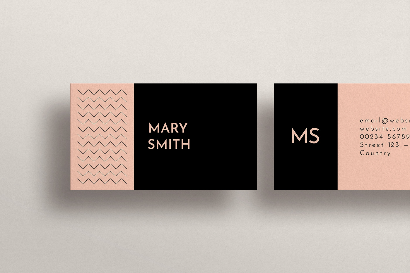 Free Zig Zag Lines Business Card Template 3 svg+xml;charset=utf Free Zig Zag Lines Business Card Template