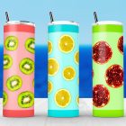Fruits Summer Sublimation Tumbler Designs