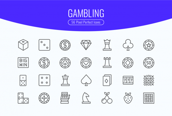 Gambling Line Icons 1 Scalable Vector Icons
