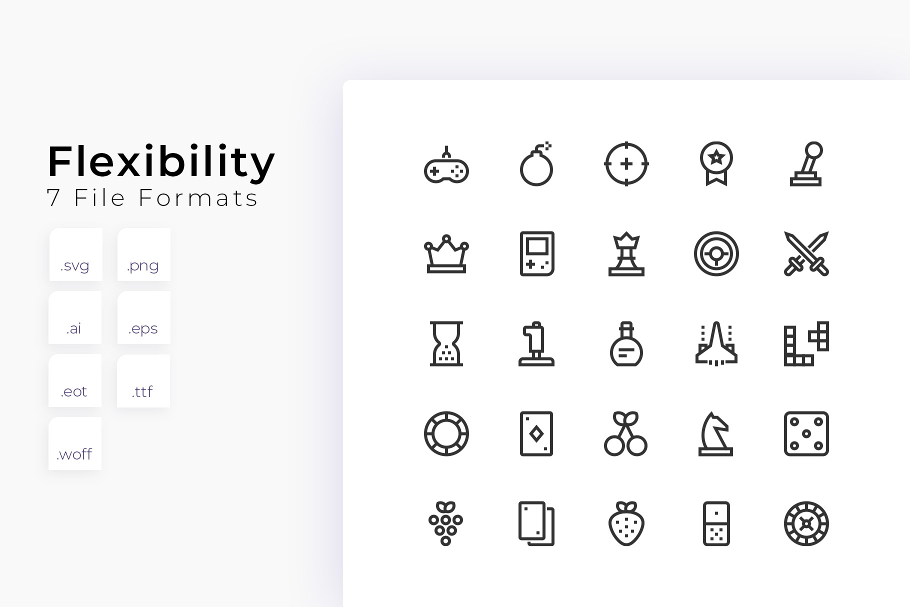 Video Games & Casino Icons - Dreamstale