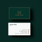 Geometric Crown Business Card Template 1 Modern Business Card Templates Bundle Vol. 1