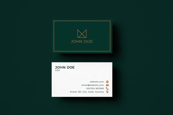 Geometric Crown Business Card Template 1 Geometric Crown Business Card Template 1