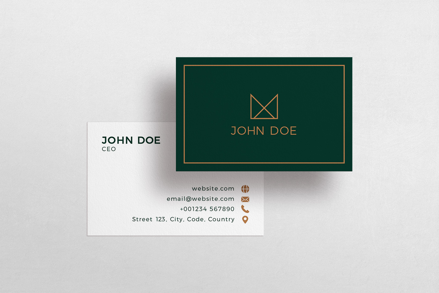 Geometric Crown Business Card Template 3 svg+xml;charset=utf Geometric Crown Business Card Template