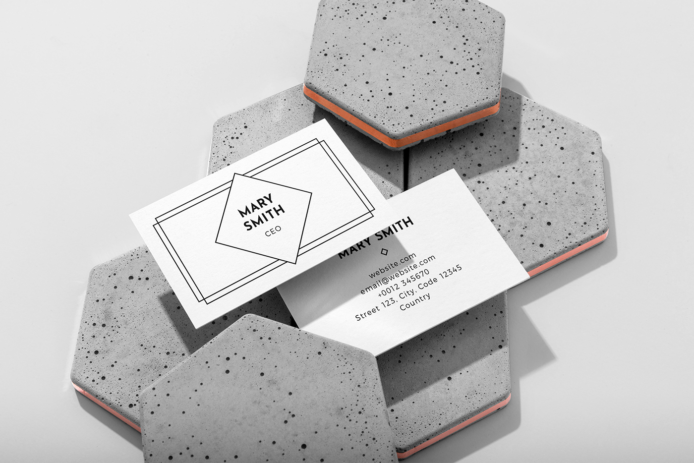 Geometric Frames Business Card Template 2 svg+xml;charset=utf Geometric Frames Business Card Template