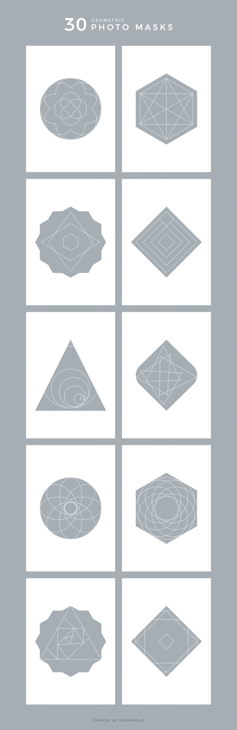 Geometric Photo Masks & Print Templates 4 svg+xml;charset=utf Geometric Photo Masks & Print Templates