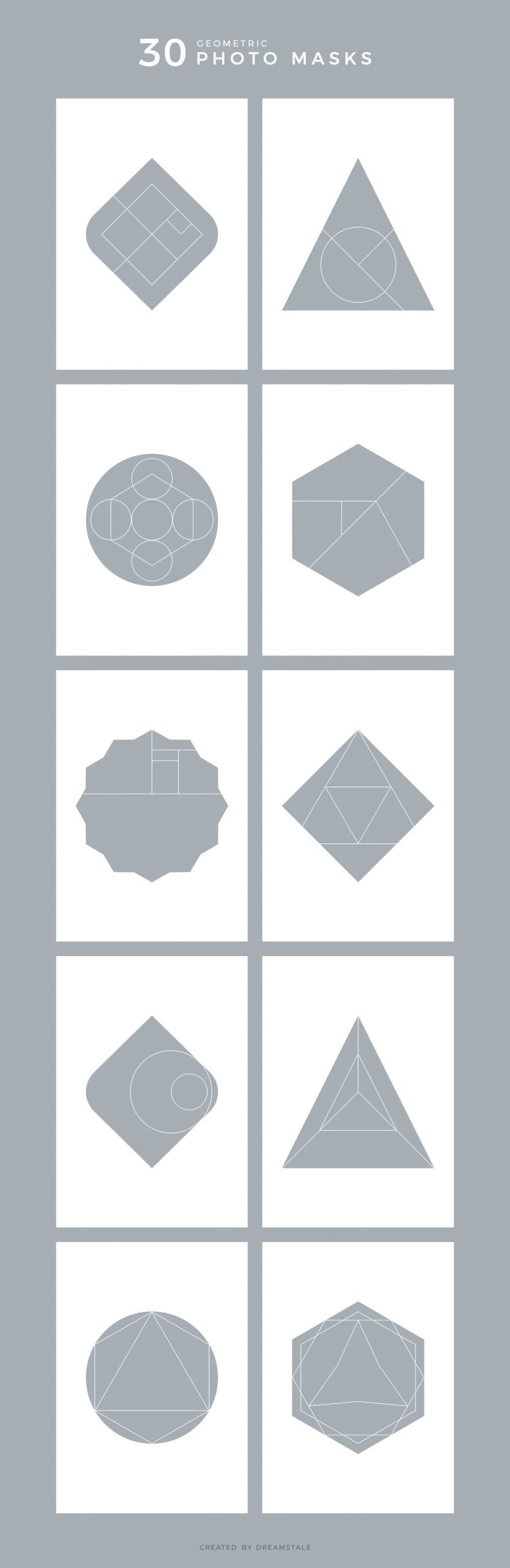 Geometric Photo Masks & Print Templates 5 svg+xml;charset=utf Geometric Photo Masks & Print Templates