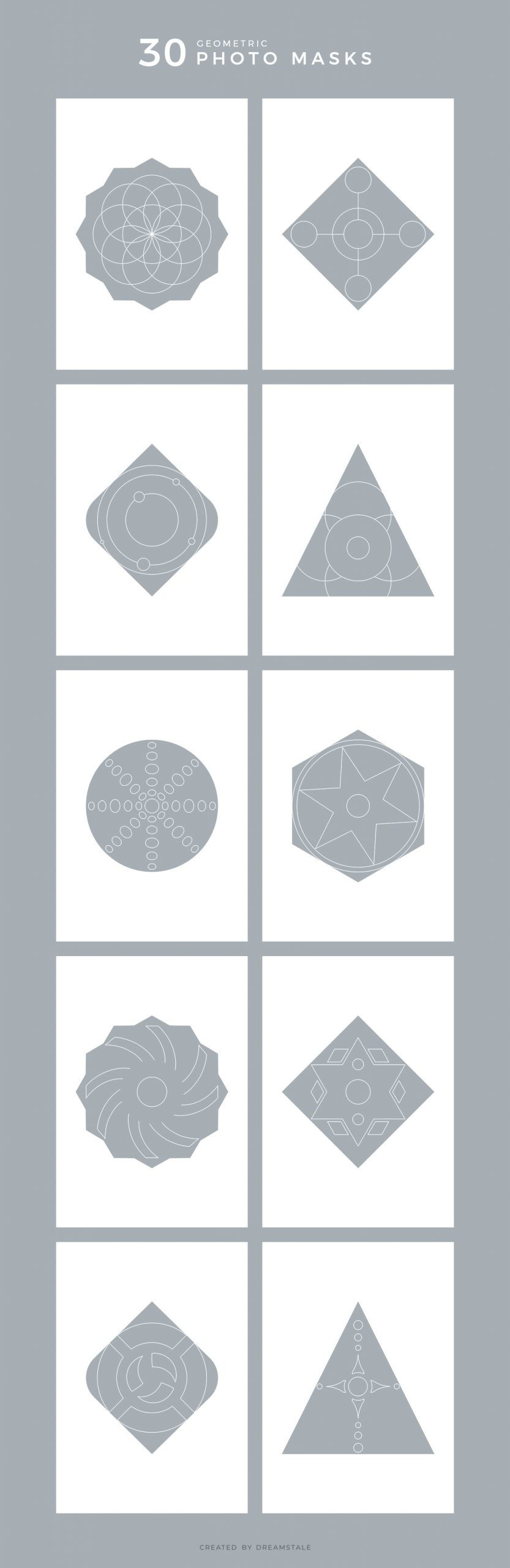 Geometric Photo Masks & Print Templates 6 svg+xml;charset=utf Geometric Photo Masks & Print Templates
