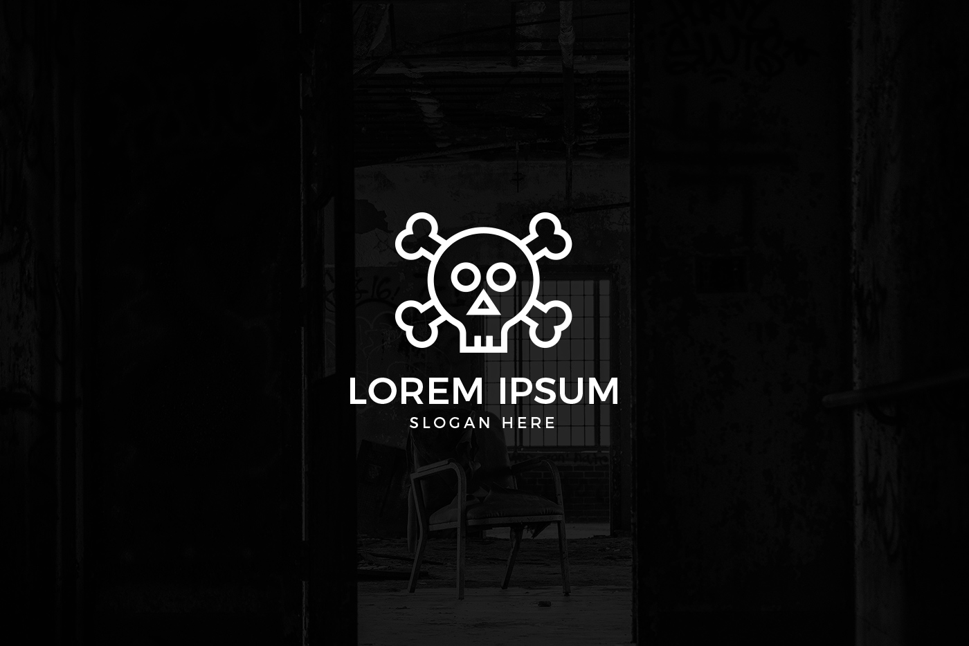 Geometric Skull Logo Template 3 svg+xml;charset=utf Geometric Skull Logo Template