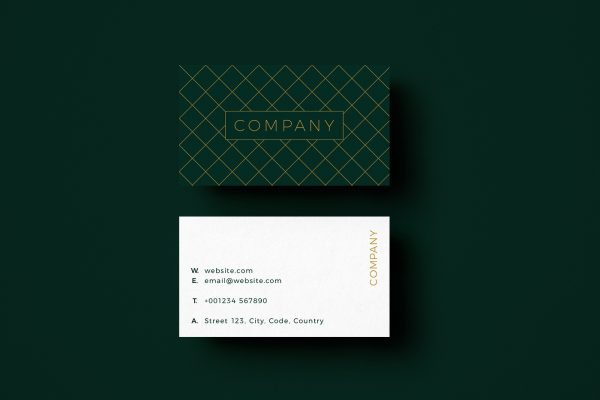 Gold Pattern Business Card Template 1 Gold Pattern Business Card Template 1