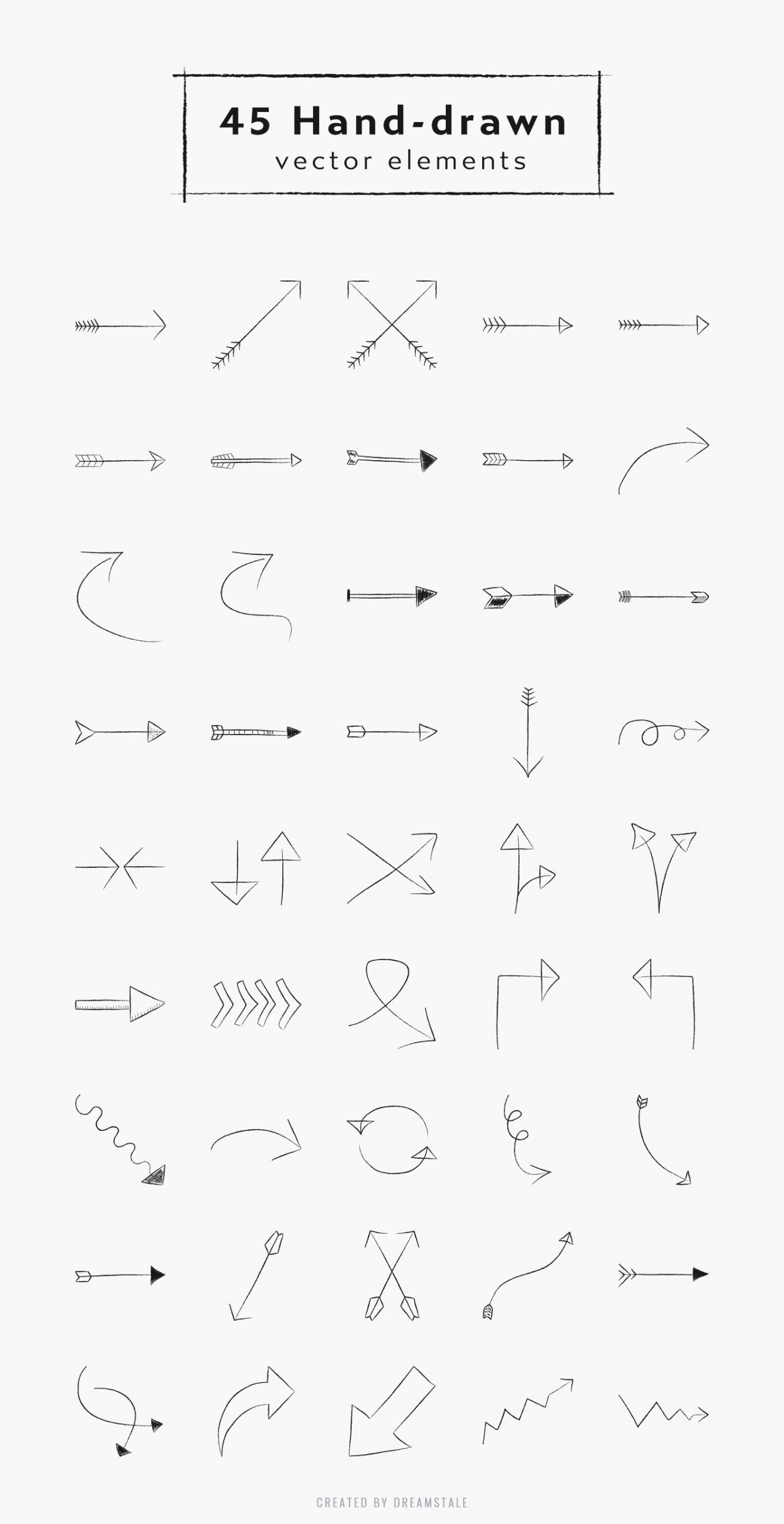 Hand Drawn Vector Arrows 4 svg+xml;charset=utf Hand Drawn Vector Arrows