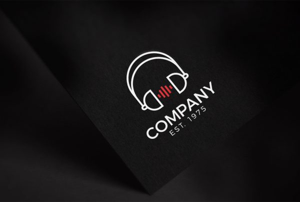 Headphones Music Logo Template 1 Design Templates