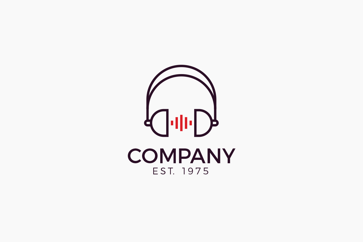 Headphones Music Vibes Logo Template 3 svg+xml;charset=utf Headphones Music Vibes Logo Template