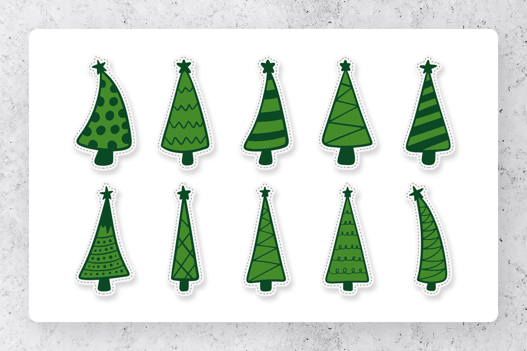 Holiday Trees SVG Clipart Bundle 1 Holiday Trees SVG Clipart Bundle