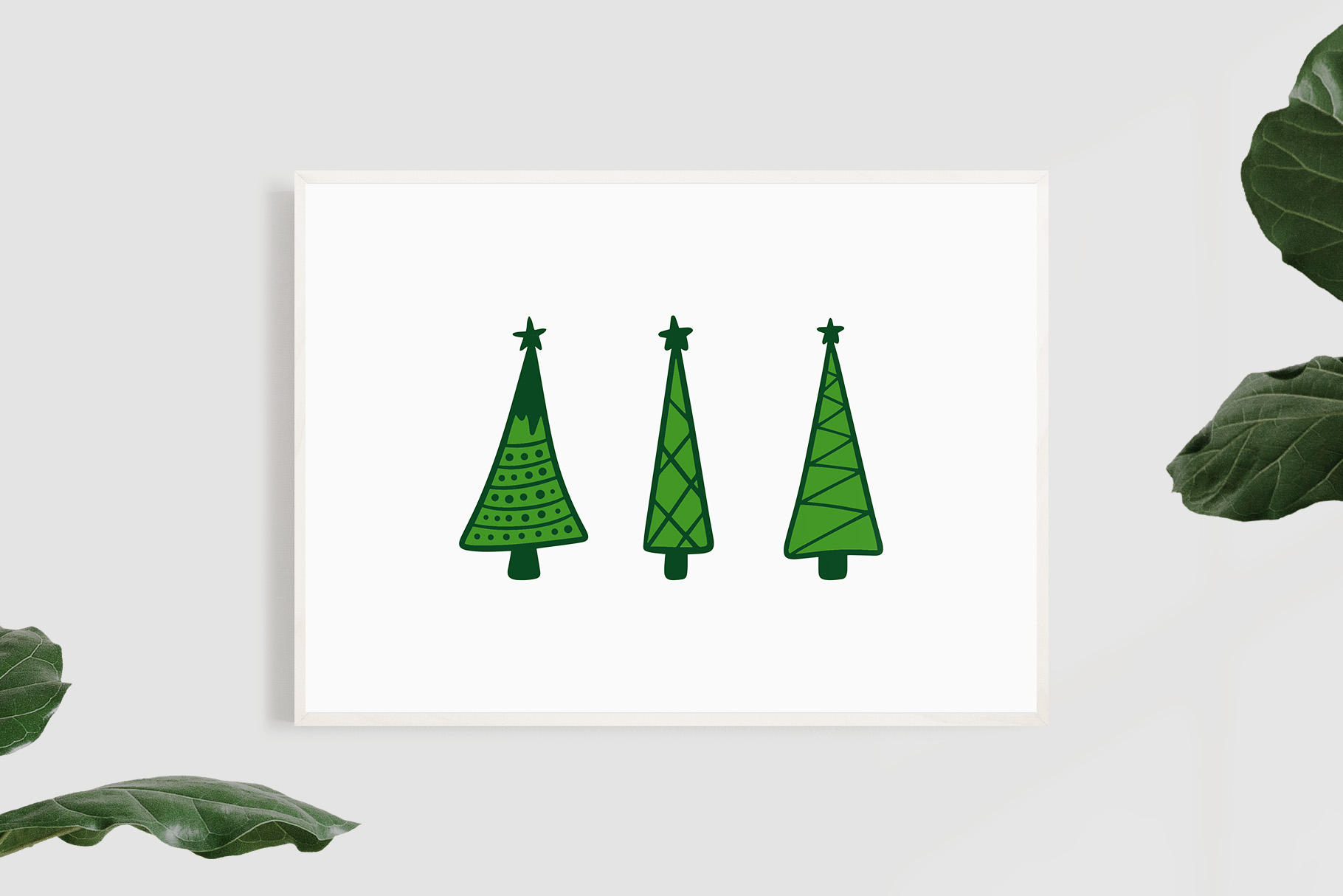 Holiday Trees SVG Clipart Bundle 3 svg+xml;charset=utf Holiday Trees SVG Clipart Bundle