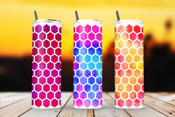 Honeycomb Sublimation Tumbler Wraps Honeycomb Sublimation Tumbler Wraps