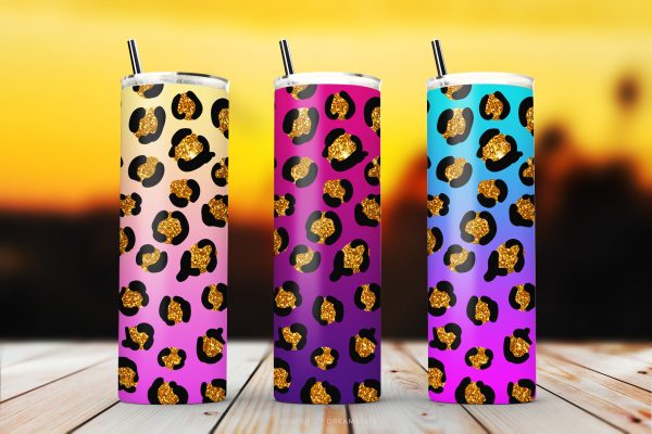 Gold Leopard Sublimation Tumbler Designs Gold Leopard Sublimation Tumbler Designs