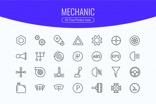 Mechanic & Repair Line Icons 1