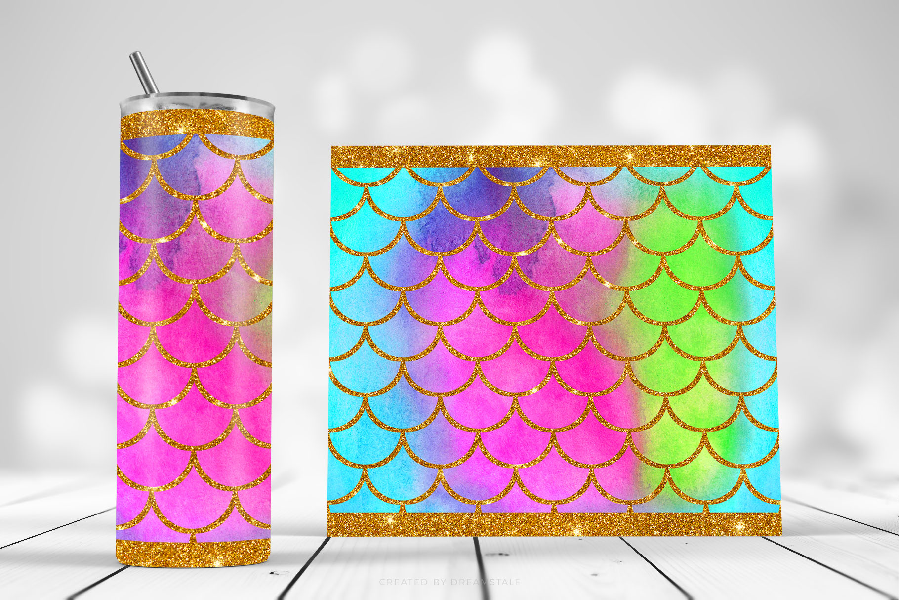 Glitter & Watercolor Mermaid Sublimation Tumbler Designs 2 svg+xml;charset=utf Glitter & Watercolor Mermaid Sublimation Tumbler Designs