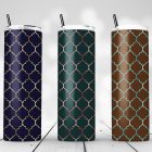 Moroccan Trellis Sublimation Tumbler Wraps