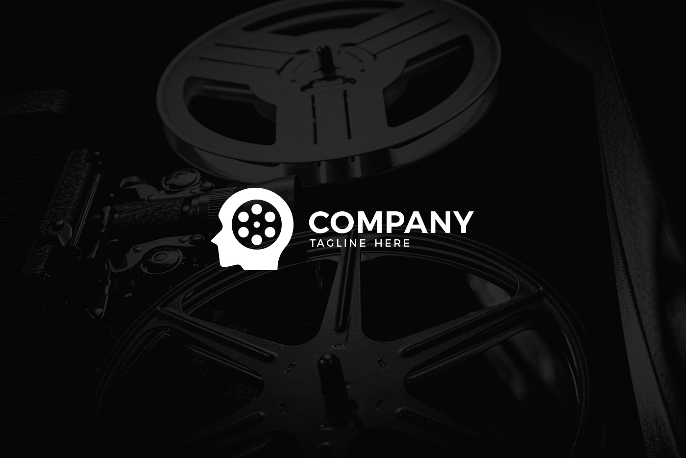 Movie Man Cinema Logo Template 2 svg+xml;charset=utf Movie Man Cinema Logo Template