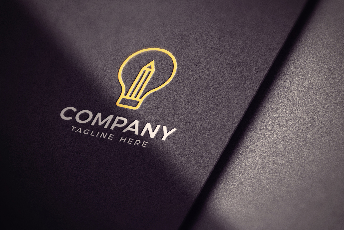 Light Bulb Pencil Logo Template 3 svg+xml;charset=utf Light Bulb Pencil Logo Template