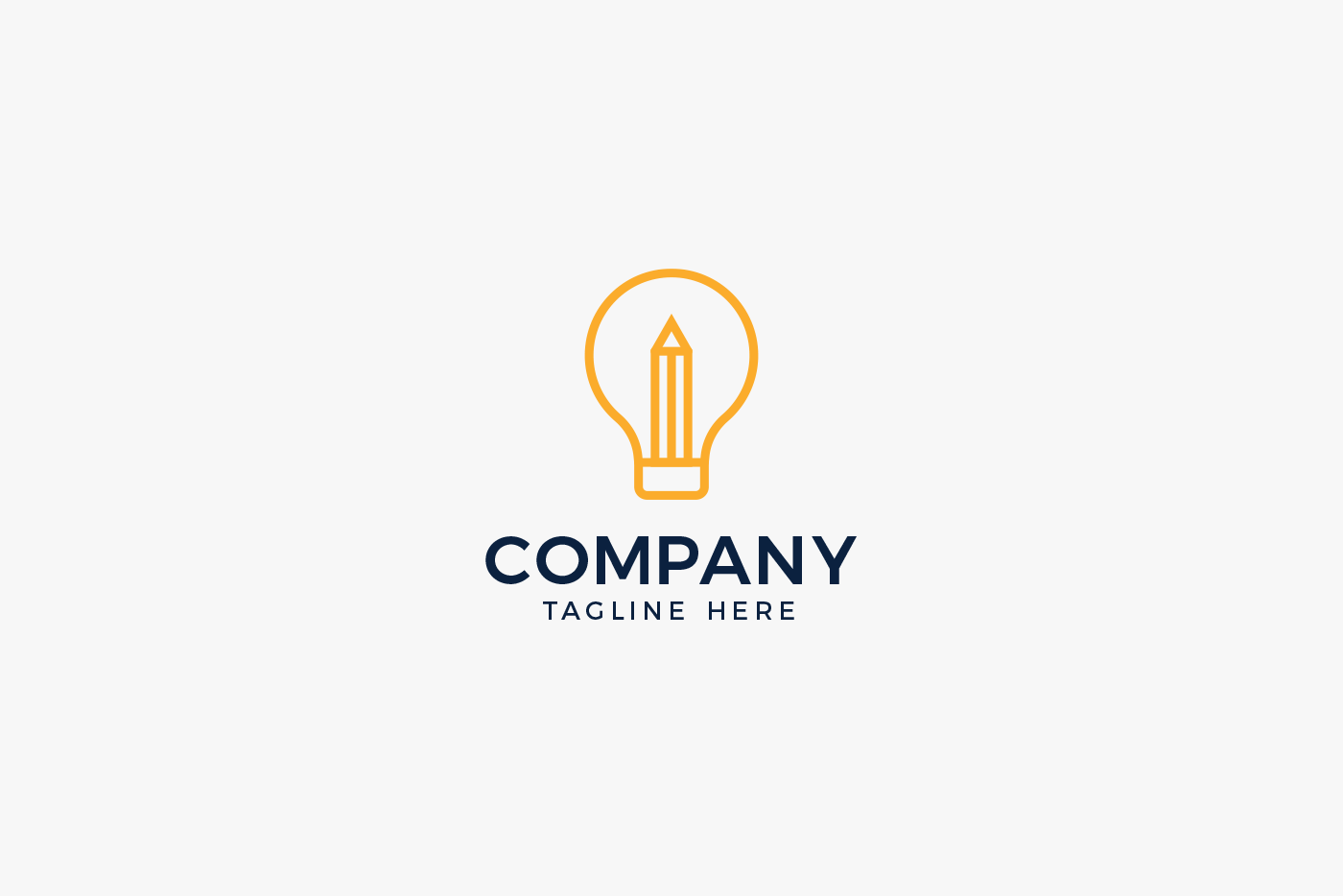 Light Bulb Pencil Logo Template 1 svg+xml;charset=utf Light Bulb Pencil Logo Template