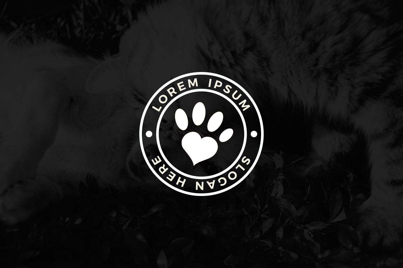 Free Animal Care Logo Template 2 svg+xml;charset=utf Free Animal Care Logo Template