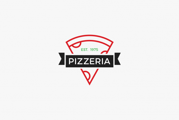 Pizza Slice Restaurant Logo Template