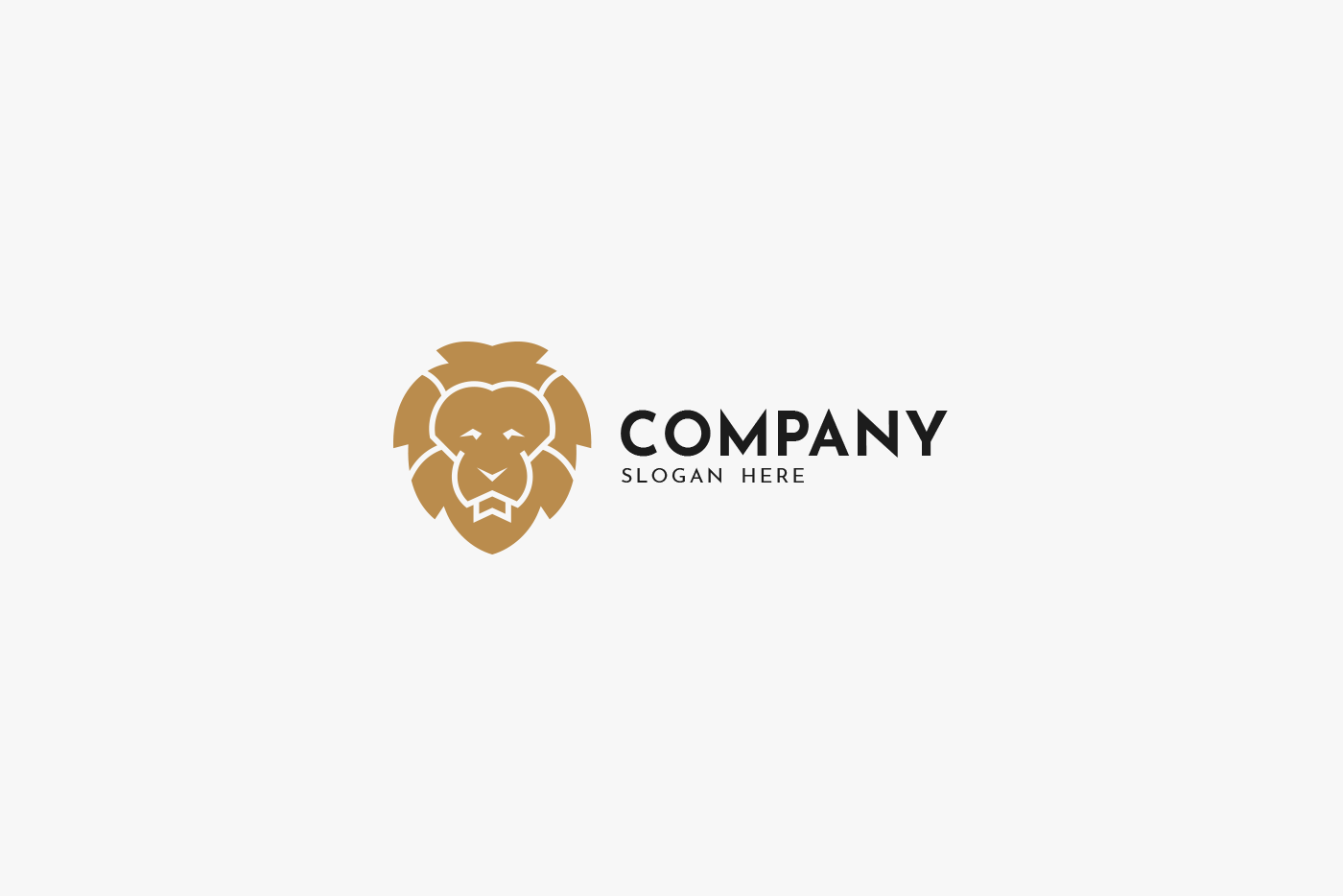 Proud Lion Animal Logo Template 3 svg+xml;charset=utf Proud Lion Animal Logo Template
