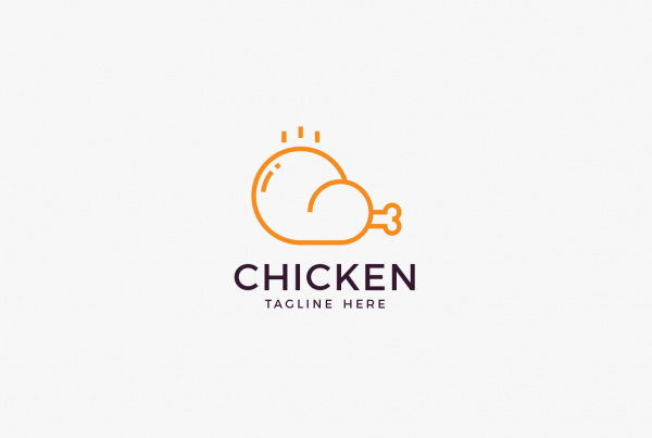 Roasted Chicken Restaurant Logo Template