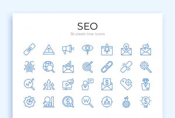 SEO & Marketing Vector Line Icons