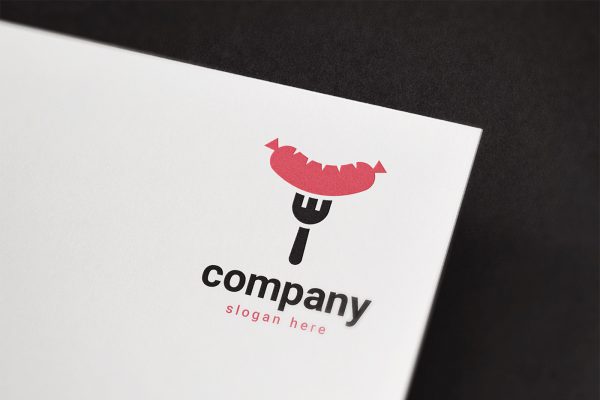 Sausage Fork Logo Template 2 Sausage Fork Logo Template 2
