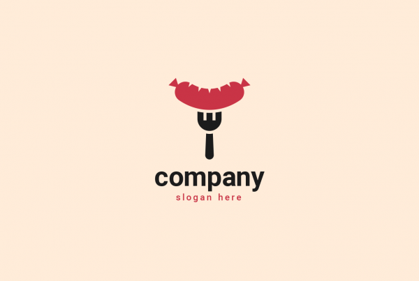 Sausage Fork Logo Template 3