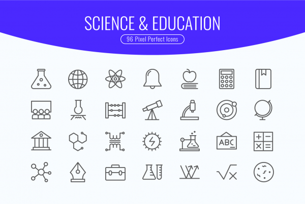 Science & Education Line Icons