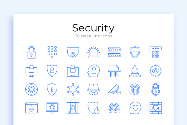 Security Vector Line Icons