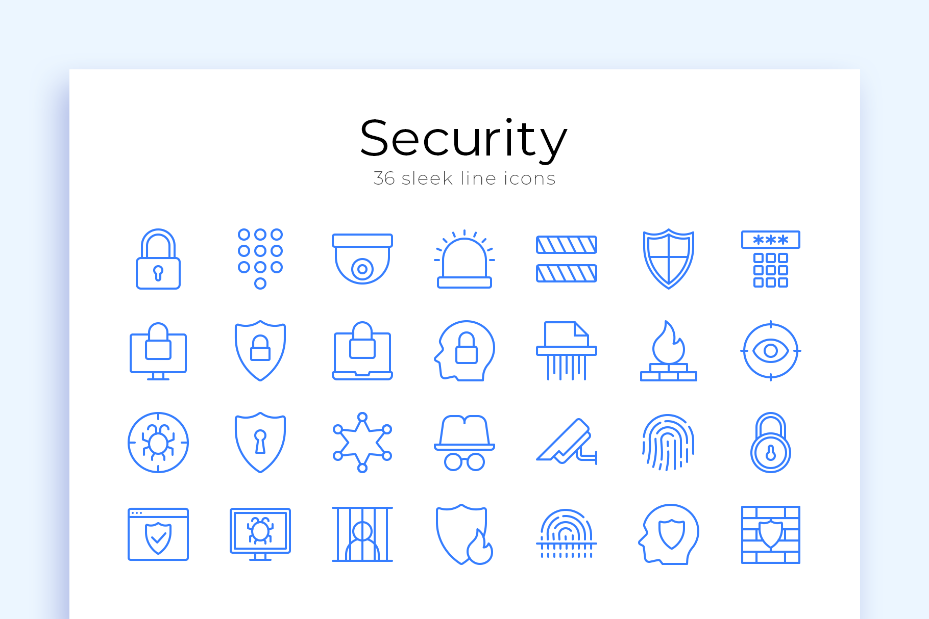 Security Vector Line Icons 1 Security Vector Line Icons